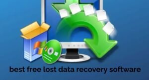 An image of the best free lost data recovery software logo. The logo features a straight small letter 'b' in dark black colour. The letter 'b' is set against a dark blue background. This logo is a symbol of the best free lost data recovery software.