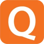 An image of the Quick Heal logo. In the centre, there's a stylized letter 'Q’ in Yellow/ with a subtle shadow, forming the core of the shield design, with a distinctive square design resembling the side all four corners rounded. The letter ‘Q' is set against a light orange background. This logo is a symbol of the Quick Heal security software, known for its proactive malware protection