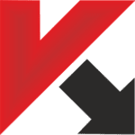 An image of the Kaspersky Antivirus logo. The logo features a straight normal lower case letter 'K’ in dark Red and Black arrow pointed inclined right down for completed the letter “K”. The letter ‘K' is set in light blue background. This logo is a symbol of the Kaspersky Antivirus logo, Comprehensive security software for protection against digital threats.