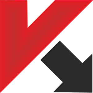 An image of the Kaspersky Antivirus logo. The logo features a straight normal lower case letter 'K’ in dark Red and Black arrow pointed inclined right down for completed the letter “K”. The letter ‘K' is set in light blue background. This logo is a symbol of the Kaspersky Antivirus logo, Comprehensive security software for protection against digital threats.