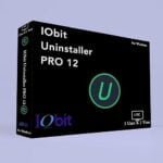 An image of the Iobit Uninstaller for Mac logo. The logo features a stylized capital letter 'U’ in dark Green colour, with a distinctive Circular design. The letter ‘U' is set against dark black background with outer in Circular shape. This logo is a symbol of the Iobit uninstaller for Mac.