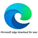 An image of the microsoft edge download for mac. The logo features a stylized capital letter 'M’ in Black colour, with a distinctive square design. The letter ‘m' is set against White background with a edge’s symbolic Logo outer in square shape. This logo is a symbol of the microsoft edge download for mac.