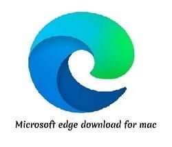 An image of the microsoft edge download for mac. The logo features a stylized capital letter 'M’ in Black colour, with a distinctive square design. The letter ‘m' is set against White background with a edge’s symbolic Logo outer in square shape. This logo is a symbol of the microsoft edge download for mac.