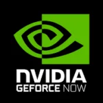 An image of the NVidia GeForce now cloud games the best online gaming software for pc. The logo features a stylized capital letter 'N’ in White colour, with a distinctive square design. The letter ‘n' is set against dark black background. This logo is a symbol of NVidia GeForce now cloud games the best online gaming software for pc