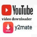 An image of the youtube video downloader y2mate free logo. The logo features a stylized letter 'y’ in dark black, with a distinctive square design. The letter ‘Y' is set against awhite background with outer in square shape. This logo is a symbol of the youtube video downloader y2mate free