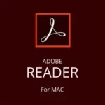 An image of the Adobe Acrobat Reader for Mac Free Download. The logo features a stylized capital letter 'A’ in black colour, with a distinctive square design. The letter ‘A' is set against light dark brown background outer in square shape. This logo is a symbol of the Adobe Acrobat Reader for Mac Free Download