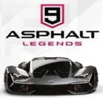 An image of the Asphalt 9: Legends for mobile. The logo features a stylized capital letter 'A’ in black colour, with a distinctive square design. The letter ‘A' is set against White background outer in square shape. This logo is a symbol of the Asphalt 9: Legends for mobile