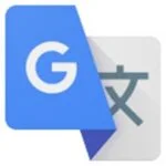 An image of the google translate for chrome free download . The logo features a stylized capital letter 'G’ in White colour, with a distinctive design. The letter ‘G' is set against dark blue background in outer square shape. This logo is a symbol of the google translate for chrome free download.