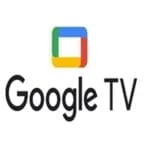 An image of the Google TV app download. The logo features a stylized capital letter 'G’ in Black colour, with a distinctive square design. The letter ‘G' is set against White background with a google symbolic Logo outer in square shape. This logo is a symbol of the Google TV app download.