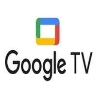 An image of the Google TV app download. The logo features a stylized capital letter 'G’ in Black colour, with a distinctive square design. The letter ‘G' is set against White background with a google symbolic Logo outer in square shape. This logo is a symbol of the Google TV app download.