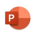 An image of the Microsoft PowerPoint apk download for android. The logo features a stylized capital letter 'P’ in White colour, with a distinctive square design with outer most in Circular design. The letter ‘P' is set against Orang background in square shape and dark orange background is cover outer most in circular shape. This logo is a symbol of the Microsoft PowerPoint apk download for android