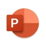 An image of the Microsoft PowerPoint apk download for android. The logo features a stylized capital letter 'P’ in White colour, with a distinctive square design with outer most in Circular design. The letter ‘P' is set against Orang background in square shape and dark orange background is cover outer most in circular shape. This logo is a symbol of the Microsoft PowerPoint apk download for android