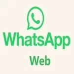 An image of the WhatsApp web download for Windows. The logo features a stylized Capital letter 'W’ in Pea Green colour, with a distinctive square design. The letter ‘W' is set against Light pink background. This logo is a symbol of WhatsApp web download for Windows.