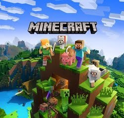 An image of the Minecraft free download for windows. The logo features a stylized capital letter 'M’ in white colour, with a distinctive square design. The letter ‘M' is set against Green and black mix background. This logo is a symbol of Minecraft free download for windows.