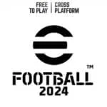 An image of the eFootball™ 2024 Apk. The logo features a stylized capital letter 'E’ in dark Black colour, with a distinctive Square design. The letter ‘E' is set against white Colour background with a symbolic Logo outer in square shape. This logo is a symbol of the eFootball™ 2024 Apk.